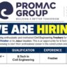 PROMAC Group Recruitment 2026 | Civil Engineer Fresher Job in Jaipur