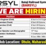 Balaji Railroad Systems Recruitment 2026 – Railway Infrastructure Jobs in Dhule, Maharashtra