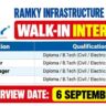 Ramky Infrastructure Limited Recruitment 2026 | Interview Date: 6 September 2026
