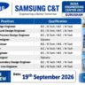 Samsung C&T Recruitment 2026 – Engineering Jobs in Gurugram