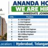 Ananda Homes Recruitment 2026 – Civil, QA/QC, QS & MEP Jobs in Hyderabad
