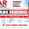 DAR Engineering Recruitment 2026 | Piping, Power System & Renewable Energy Jobs in Chennai