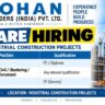 Rohan Builders India Pvt. Ltd. Recruitment 2026 | Supervisor, Foreman & Surveyor Jobs | Industrial Construction