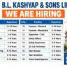 B.L. Kashyap Walk-In Interview 2026 – Civil, Electrical & Site Jobs in Chennai