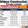 Abhipsa Construction Recruitment 2026 – 17 Vacancies for O&M, EPC & HAM Projects in Odisha
