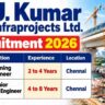 J. Kumar Infraprojects Recruitment 2026 – Planning Engineer & Senior Planning Engineer Jobs in Chennai