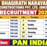 Bhagirath Narayan Constructions Recruitment 2026 – PAN India Site Jobs | Execution, Billing, Safety, Planning, Quality & Other Vacancies