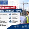 RRA Project Management Recruitment 2026 – Planning Engineer Civil Job in Gurugram
