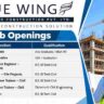 Blue Wing Design & Construction Recruitment 2026 – Civil, Billing, Planning & Project Jobs in Gujarat