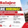 Balajee Infratech & Constructions Recruitment 2026 – P&M, Civil, Planning & Billing Engineer Jobs in Hazira, Surat
