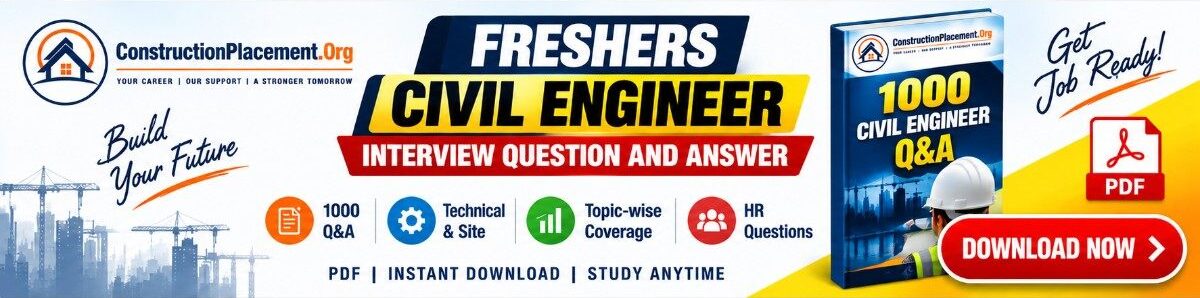 Freshers Civil Engineer Interview Question And Answer