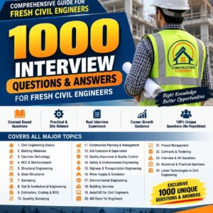 Freshers Civil Engineer Interview Question And Answer