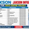 Jakson Infra Recruitment 2026 – Data Centre Jobs in Hyderabad | Contracts, MEP, ELV, EHS & QA/QC