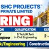 SHC Projects Recruitment 2026 – Junior Formwork Engineer Job | Civil Engineering Vacancy