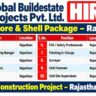 Global Buildestate Projects Recruitment 2026 – Core & Shell Construction Jobs in Rajasthan | Project Manager, QS & Planning