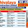 Shivalaya Construction Limited Recruitment 2026 – 400 KV Power & Transmission Jobs in Nawada & Durgapur