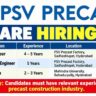 PSV Precast Recruitment 2026: QC Engineer, Production Engineer & Electrician Vacancies in Hyderabad