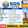 SGS Infra Recruitment 2026 – 43 Vacancies for NTPC Singrauli Project, Madhya Pradesh