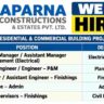 Aparna Constructions Recruitment 2026 – Multiple Construction Jobs in Hyderabad