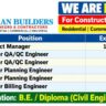 Karan Builders Recruitment 2026 – Project Manager, QA/QC, Planning & Billing Engineer Jobs