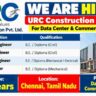 URC Construction Pvt. Ltd. Recruitment 2026 – Civil, Quality, MEP QC & BIM Engineer Jobs in Chennai