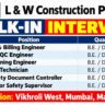L&W Construction Pvt. Ltd. Recruitment 2026 – Walk-In Interview for 6 Positions in Mumbai
