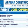 Aparna Constructions Recruitment 2026 – Civil Engineers, Surveyors, QS & Billing Professionals