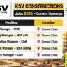 KSV Constructions Recruitment 2026 – Industrial & Warehouse Project Jobs