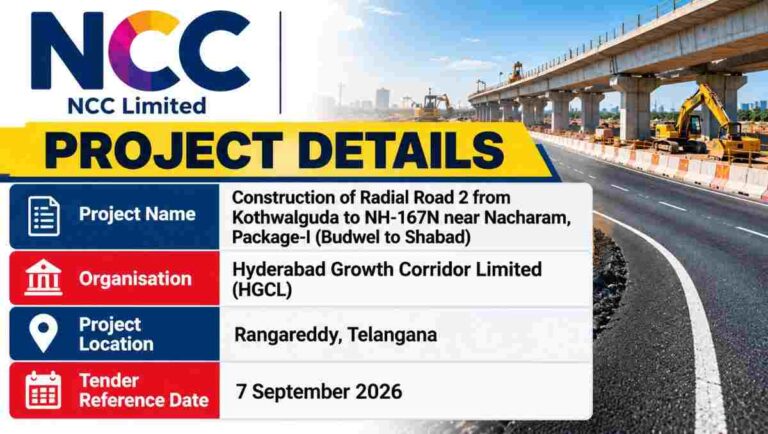 NCC Road Construction Project Details 50kb